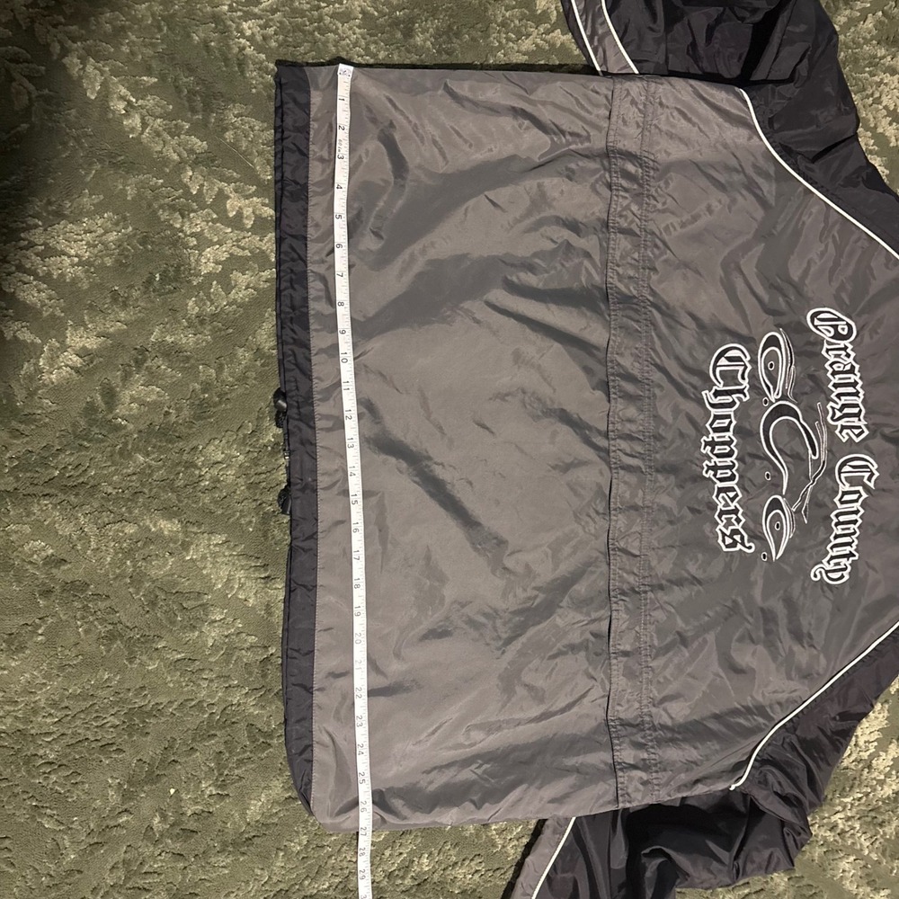 VintageOrange County Choppers  Windbreaker Jacket Grey Black Embroidered Mens XL - Picture 4 of 4